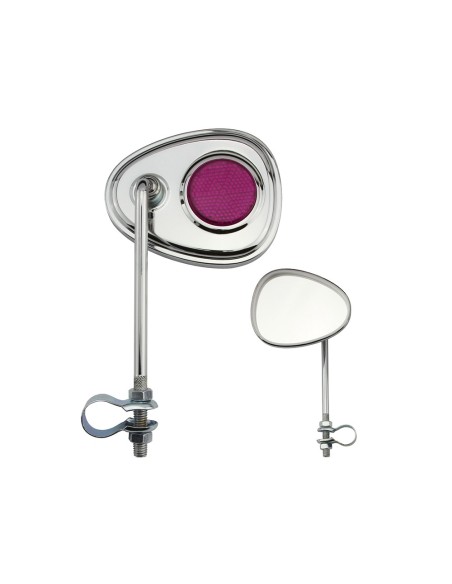 V Mirror Chrome Purple Reflectors.